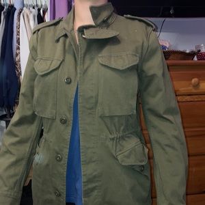 Green Army Style Jacket. Never Worn